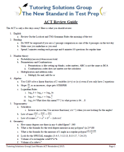 ACT EXTRA TIPS 1
